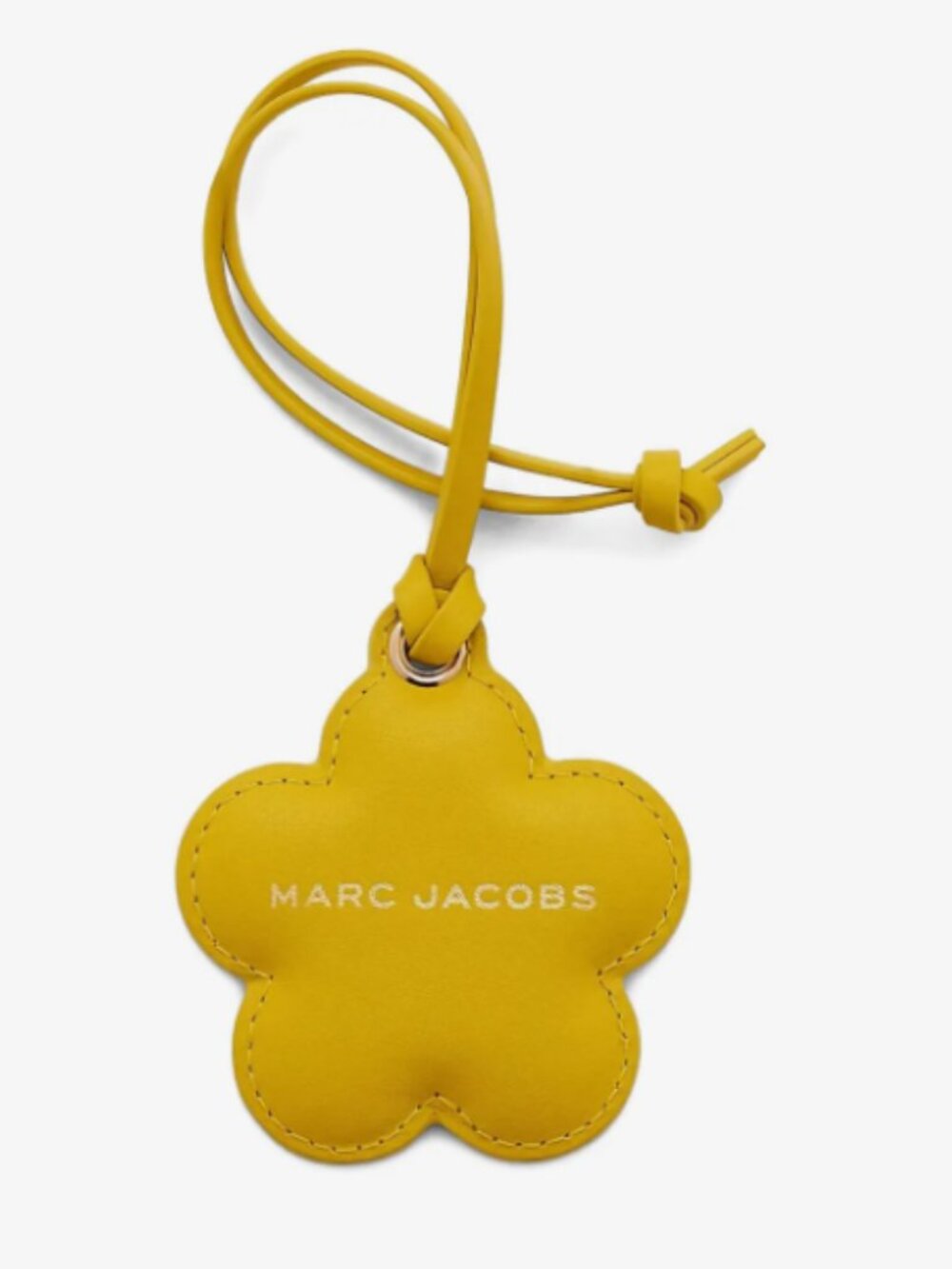NWT! NEW! Marc Jacobs The Daisy Flower Mirror Leather Bag Charm -yellow. Women